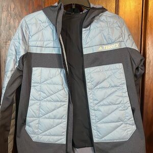 Adidas Primegreen Gray and Blue Jacket